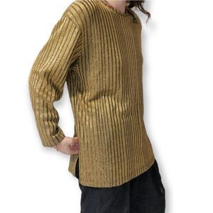 GOLD STRIPED  long sleeve top
